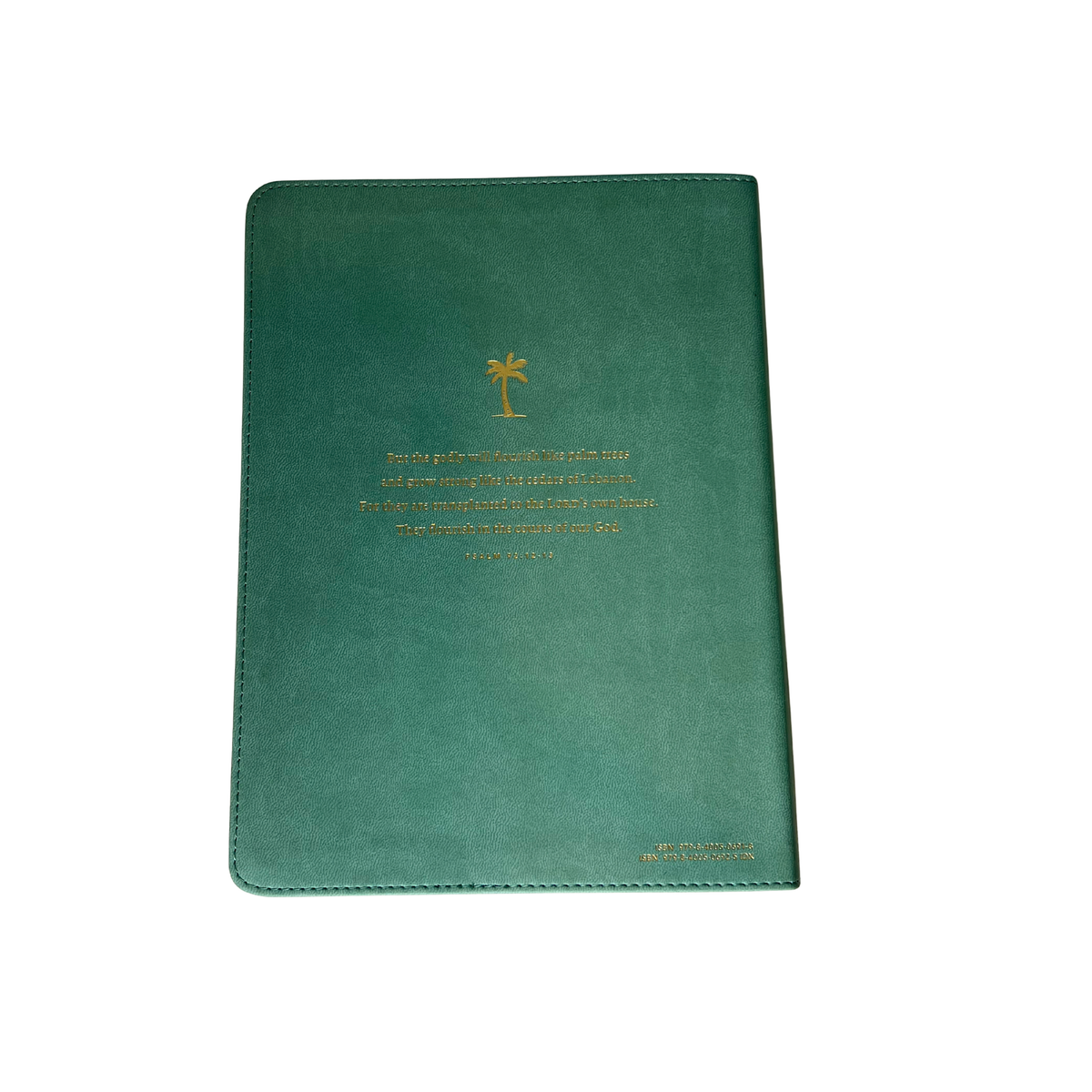 NLT Wide Margin Bible, Green, LeatherLike