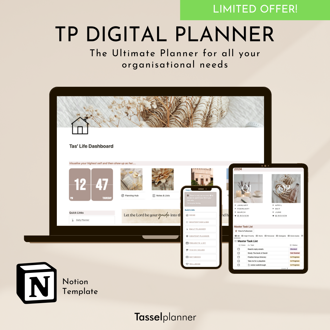 TP Digital Planner – Tassel Planner