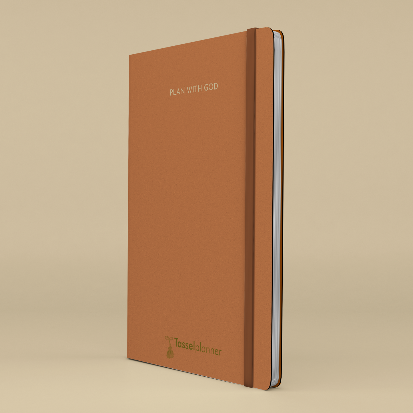 Undated Daily Planner - Camel Brown