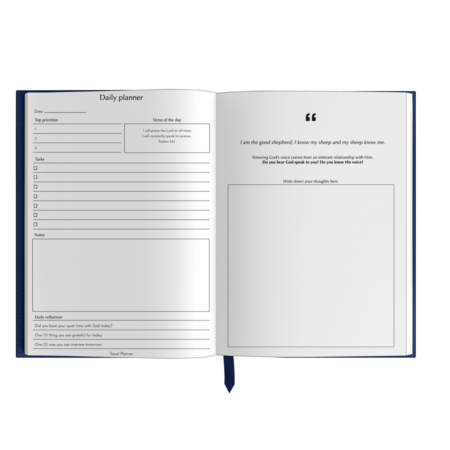 Undated Daily Planner